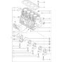 Cylinder block Assembly for Yanmar 4TNV84T-XWA  Engine