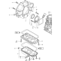 Flywheel Housing and Oil Sump Assembly for Yanmar 4TNV88-BPTB Engine