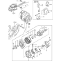 Generator-1 Assembly for Yanmar 4TNV98-VTBZ Engine