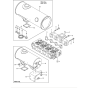 Exhaust Manifold and Silencer Assembly for Yanmar 4TNV98-VTBZ Engine