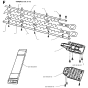 Cutting Equipment Assembly for Husqvarna 500 H Hedge Trimmers