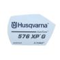Label for Husqvarna 576XP G Chainsaws - 504 09 41 04