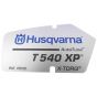 Decal for Husqvarna T540 Chainsaws - OEM No. 506 94 19-01