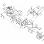 Mainframe, Left Side Assembly for Husqvarna 510 CRT Cultivator/Tiller