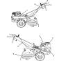 Decals for Husqvarna 510 CRT Cultivator/Tiller