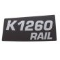 Label for Husqvarna K1260, K1260 Rail Disc Cutter - 525 81 69-02