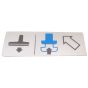 Decal for Husqvarna K760 Decompression Valve - 525 76 35 02