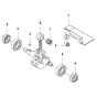 Crankshaft Assembly For Husqvarna 525LK Brushcutters