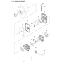 Carburetor & Air Filter Assembly For Husqvarna 525LS Brushcutters