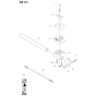 Shaft Assembly For Husqvarna 525RS Brushcutters