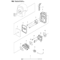 Carburetor & Air Filter Assembly For Husqvarna 525RX Brushcutters