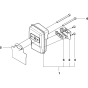 Muffler Assembly for Husqvarna 530BT Leaf Blower