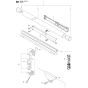 Shaft Assembly For Husqvarna 535RJ Brushcutters