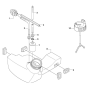 Fuel Tank Assembly For Husqvarna 535RXT Brushcutters