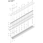 Cutting Equipment Assembly for Husqvarna 536LIHD60X Hedge Trimmers