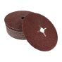 Fibre Sanding Disc 24 Grit 178mm x 22mm - Pack of 25