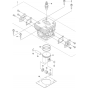 Cylinder and Piston Assembly for Husqvarna 543AE15 Earth Auger