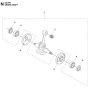 Crankshaft Assembly For Husqvarna 545FR Brushcutters