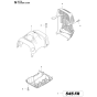 Cylinder Cover Assembly For Husqvarna 545FR Brushcutters