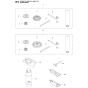 Accessories-4 Assembly For Husqvarna 545FXAT Brushcutters