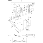 Throttle Controls Assembly For Husqvarna 555FX Brushcutters