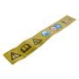 Label-Warning for Kawasaki KBL23A, KBL26A, KBL34A Brushcutters - OEM No. 560702036