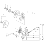 Clutch & Oil Pump Assembly For Husqvarna 570 Chainsaw 