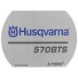 Decal for Husqvarna 570BTS, 570BFS Leaf Blower - 594 91 48-05