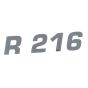Decal for Husqvarna R216 Rider Mowers - 578 36 45-02