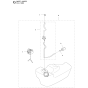 Fuel Tank Assembly for Husqvarna 580BFS Leaf Blower