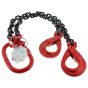 1 metre 8mm 2-Leg Chain Sling with Clevis Sling Hooks Self Locking Type