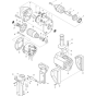 Main Assembly for Makita 6013BR 43132 Drill Driver