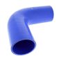 65mm Blue Silicone 90 Degree Elbow 152 mm legs