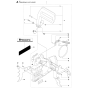 Chain Brake & Clutch Cover Assembly For Husqvarna 61 Chainsaw 