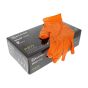 Nitrile Grip Plus Disposable Orange Gloves Pack of 50 - Size: Medium