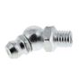 Angled Grease Nipple 1/4" UNF 45 Degree for Hydraulic Applications - Each