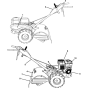 Decals for Husqvarna 650 RTT Cultivator/Tiller