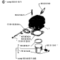 Cylinder Piston Assembly For Husqvarna 66 Chainsaw 