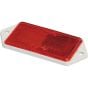 Rubbolite Rectangular Reflector Size: 76x45mm Red