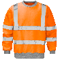 Orange Railway Hi-Vis Sweatshirt