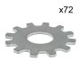 Grinder Cutters for Errut / Belle PRM Floor Grinder 40mm - Pack of 72