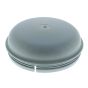 76mm Dia Neutral Grey Plastic Hubcaps suitable for IFOR Williams trailers