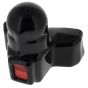 Black PVC Towball Cover with Rectangular Red Reflector fits 50mm Ball