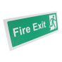 Fire Exit Sign Semi Rigid Plastic 400x150mm
