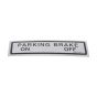 Decal Brake Instruction for Terex MBR71 / 1-71 Roller - OEM No. 8002 2011