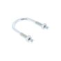 Zinc Plated M10 U Bolt w/ 2 Hex Nuts for 51mm Diameter Pipe