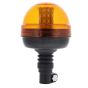 LED Amber/Orange Flashing Beacon (1/2 Lens) - Flexi DIN Spigot Fixing