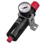 SIP 1/4" Air Filter / Regulator Clear to Read Gauge c/w Integrated Bracket