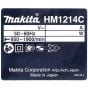 Name Plate for Makita HMJ1214C Hammer Drill - 866749-0