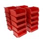 Red Plastic Wall Panel Storage Bins - Size 1 (20PK)